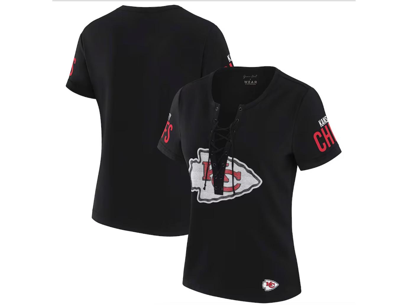 chiefs gift girl women lace top
