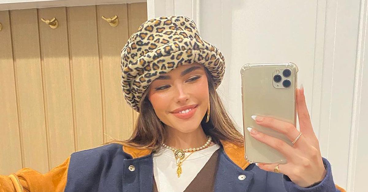 madison beer styles bucket hat varsity jacket shop