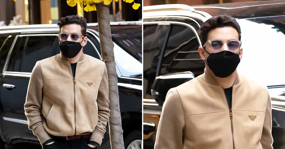 rami malek prada jacket ok