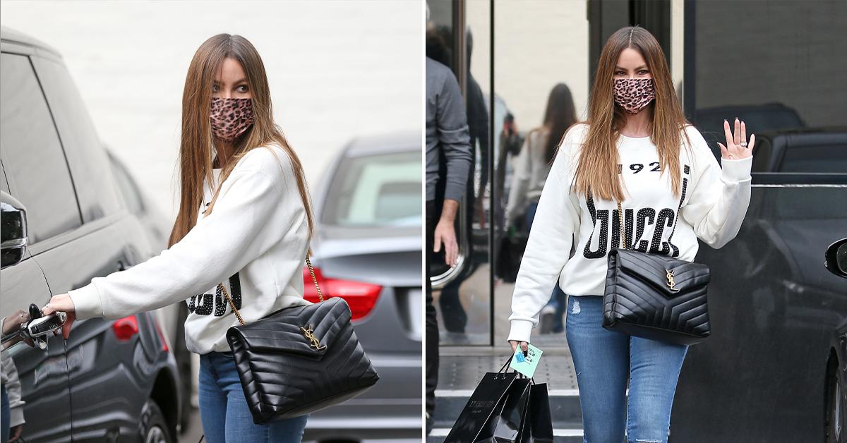 sofia vergara leaving  karats in beverly hills pp