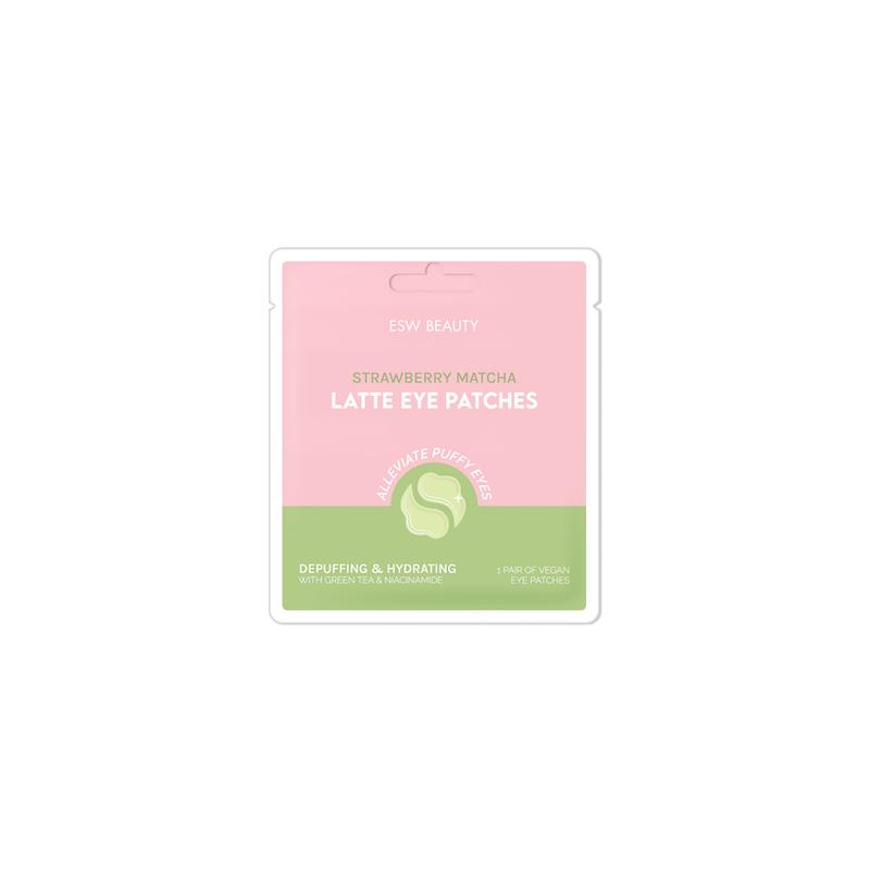 strawberry matcha latte eye patch
